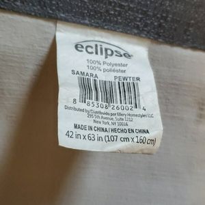 Eclipse Samara Pewter Blackout curtains